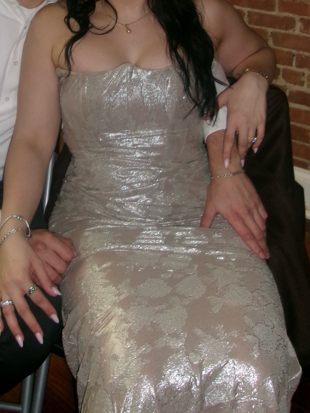 House of CB Persephone Gold Jacquard Corset Gown - Picture 5 of 5